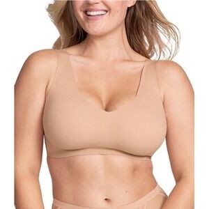 Honeylove V-Neck Wireless Bra Tan Sand Nude‎ Plus Size 1X